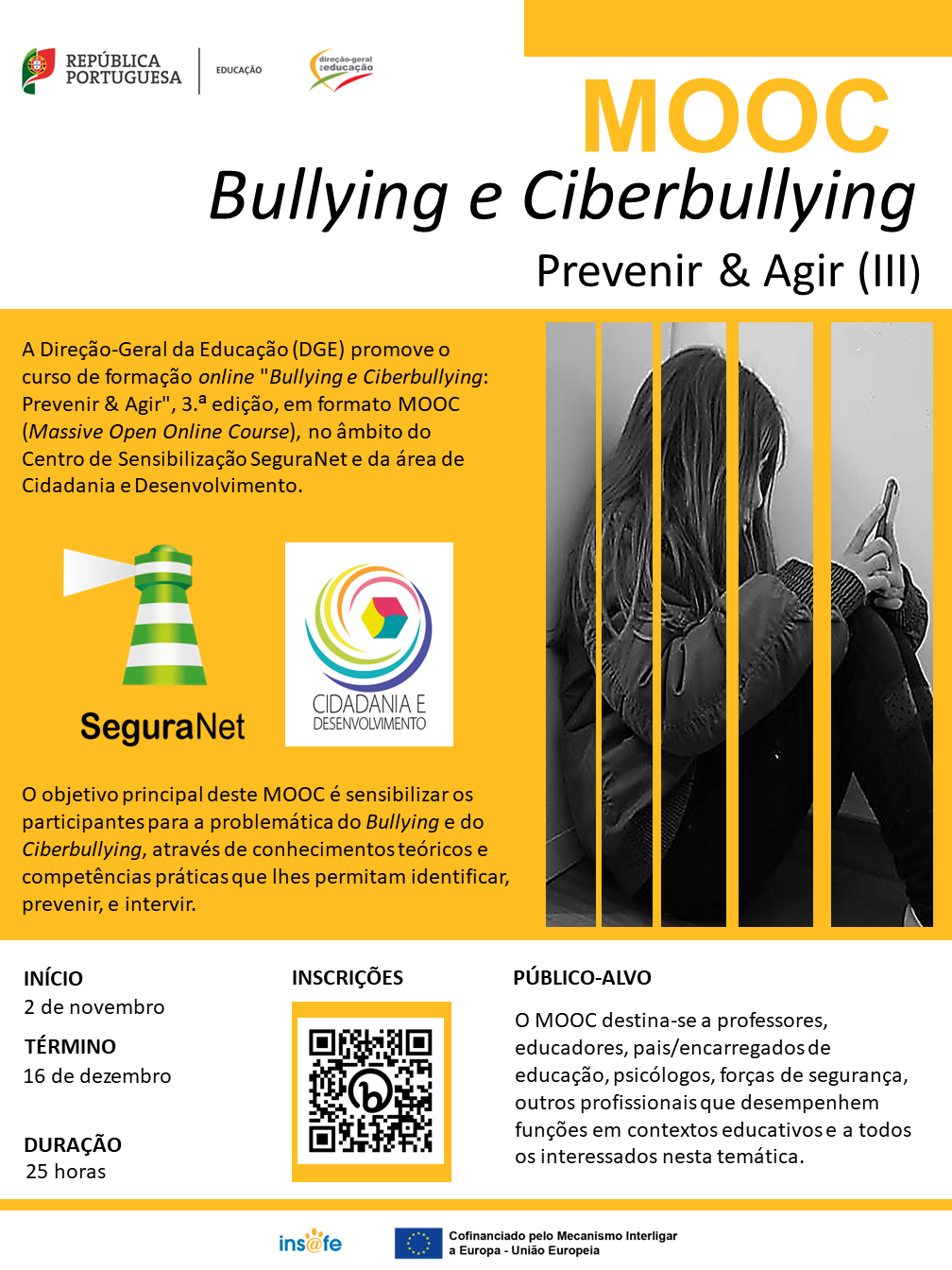2022 MOOC Bullying Ciberbullying cartaz 25horas